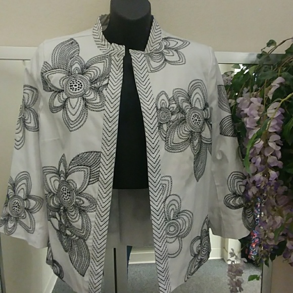 VTG- Trenz by Theresa Renz Floral Embroider Blazer - Picture 1 of 8
